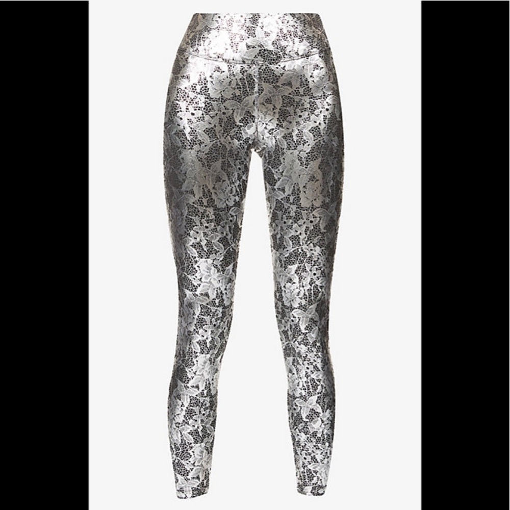 NWT Heroine Sport Platinum Lace Leggings Sz XS
